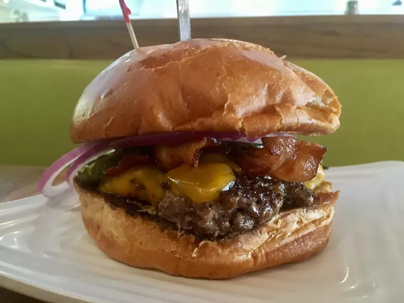 Image: Liberty Burger customers are fiending for non-beef burger options like the Western, a buffalo patty burger topped with bacon, onion, pickle and barbecue sauce.