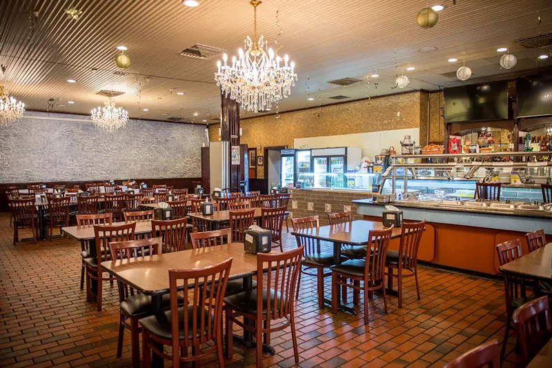 Image: The interior of BBQ King