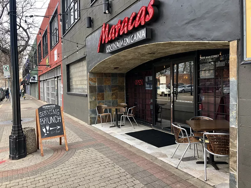 Image: Maracas Cocina Mexicana sits on Main Street in Deep Ellum, offering $1 mimosas during brunch.