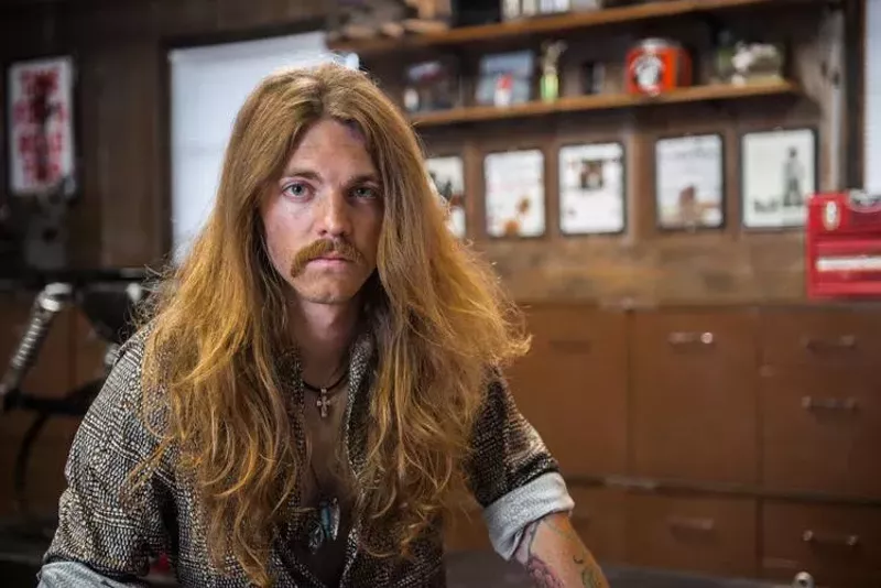 Image: Austin Meade and his pornstache could've easily fronted the band in Almost Famous.