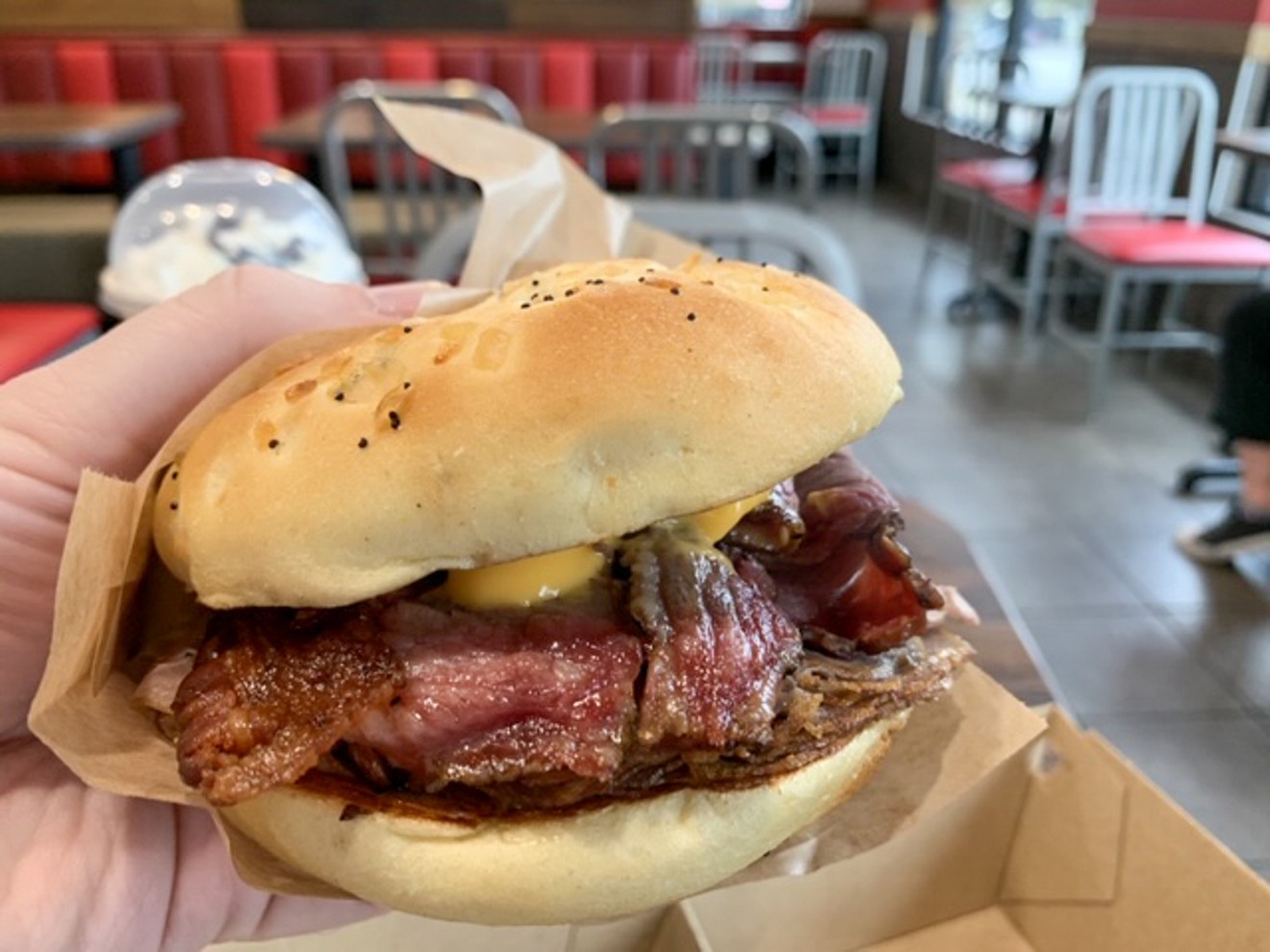 If you're seeking bacon and want it fast, Arby's is the way to go.