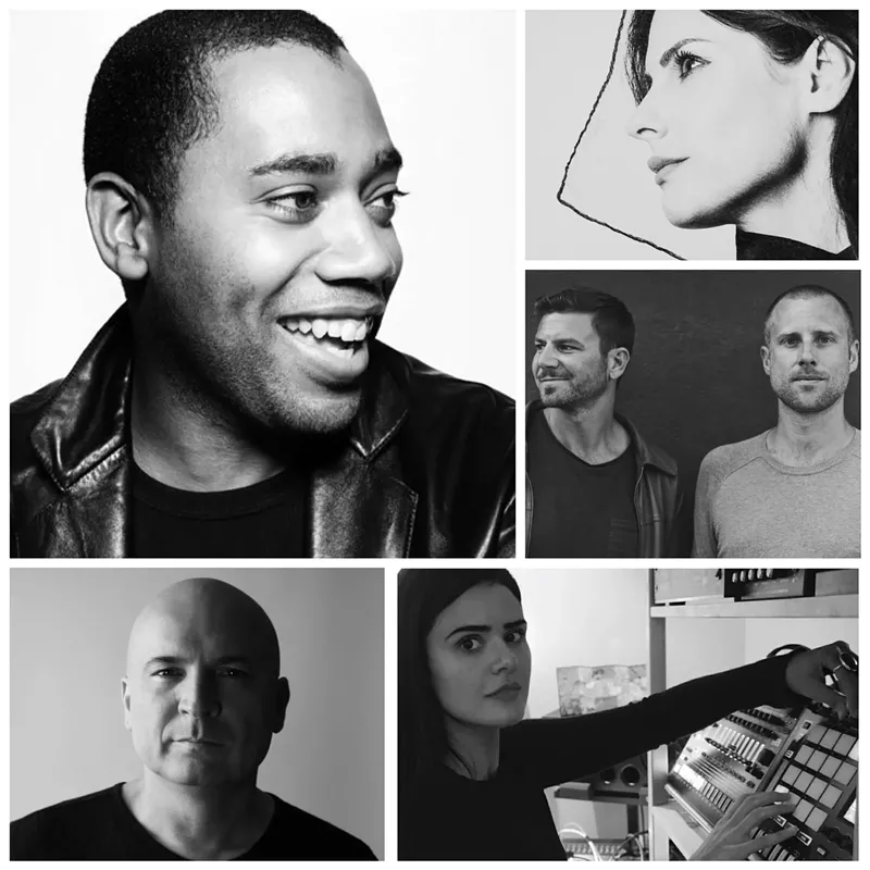 Image: Clockwise from top left: Carl Craig, Sept. 8; Rebekah, Feb. 23; Audiojack, May 19; Anna, March 3; and Stefano Noferini, March 30.