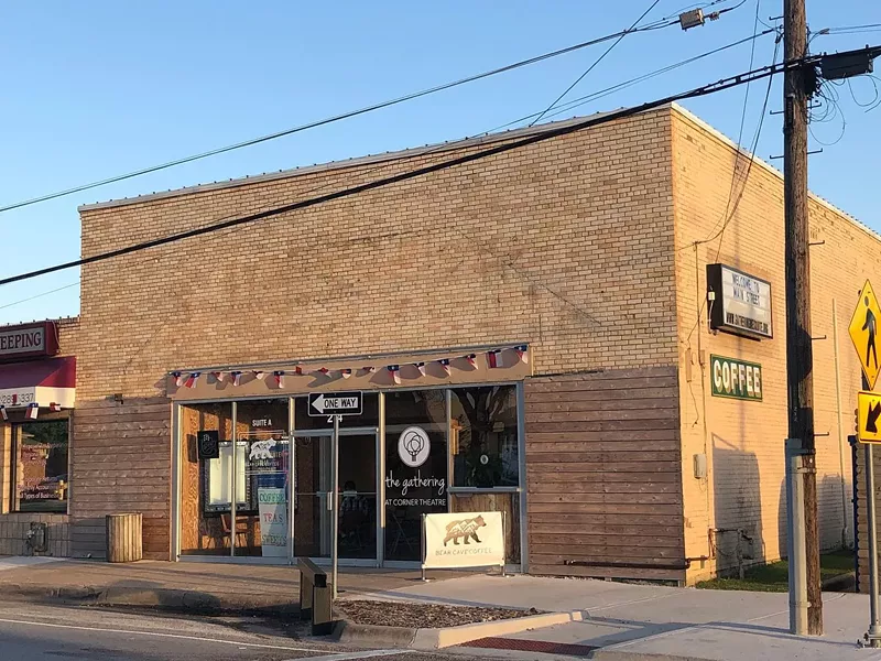 Image: Bear Cave Coffee is located inside Mesquite's Corner Theatre.