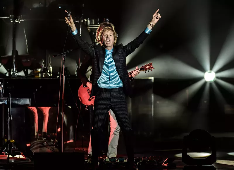 Image: Beck was no loser on Saturday night, even when paired with the showmanship of his tour mates.