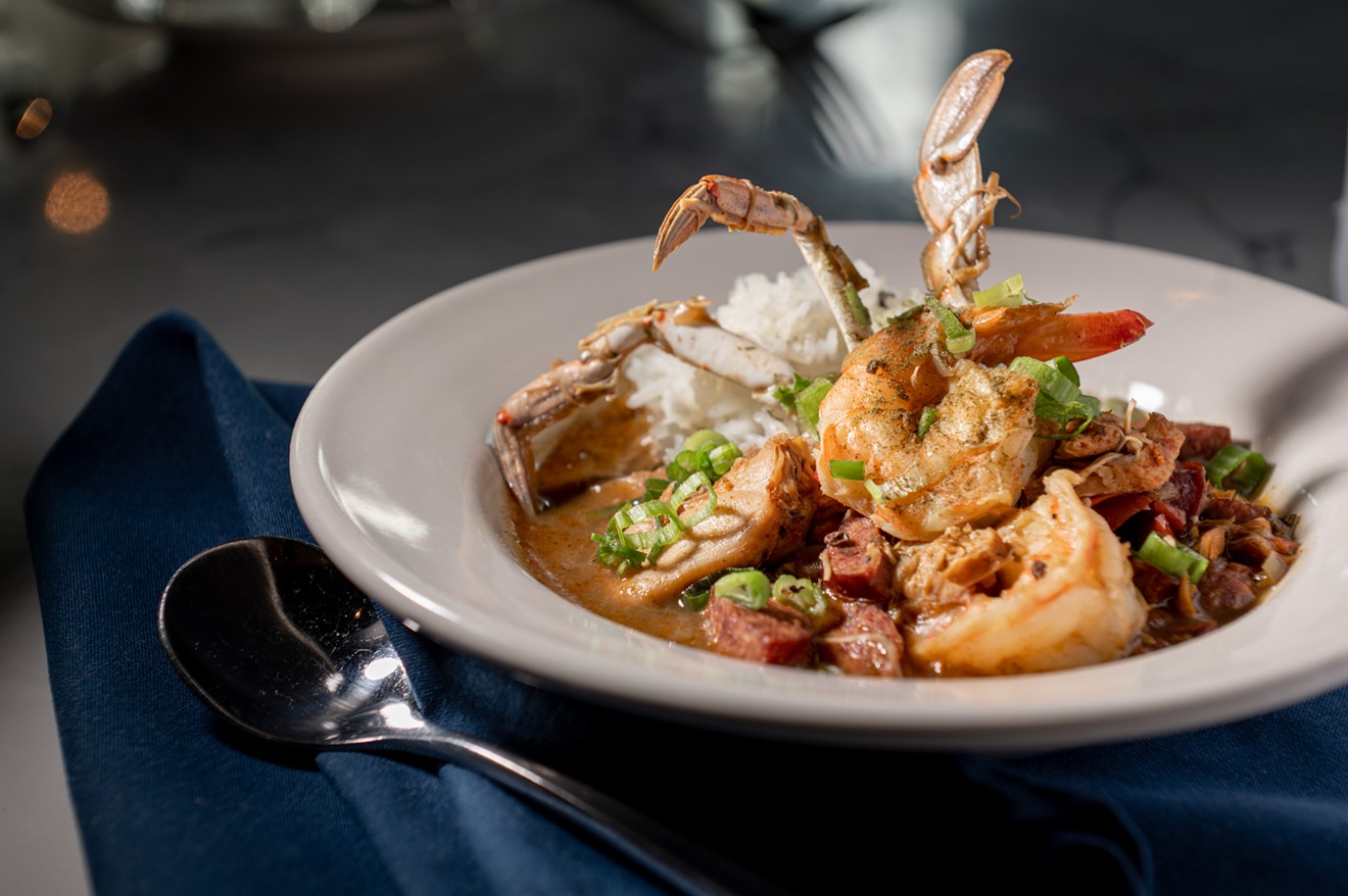 The gumbo at Roots uses a recipe passed down from chef Tiffany Derry's mom.