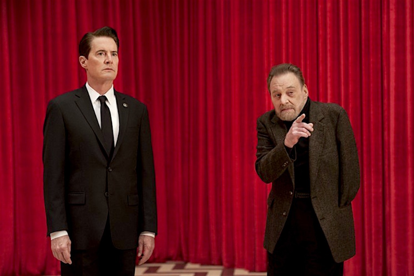 Kyle MacLachlan (left) and Al Strobel (right) in the reboot of Twin Peaks. 