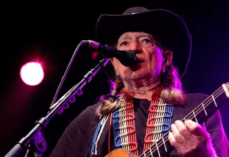 Image: Willie Nelson is in town.