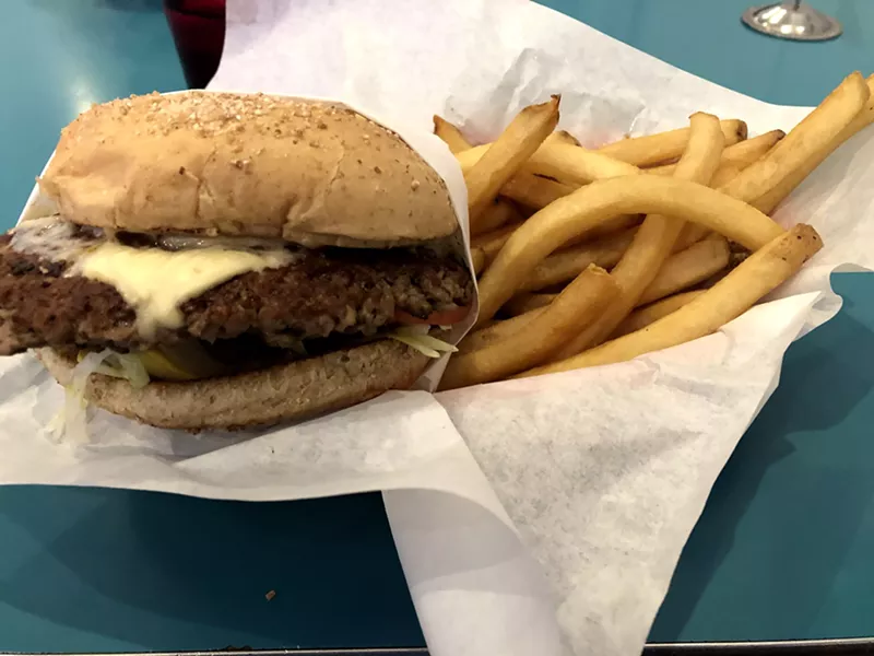 Image: Where's the beef? It's not in Hunky's Impossible Burger, though you might not know it from taste.