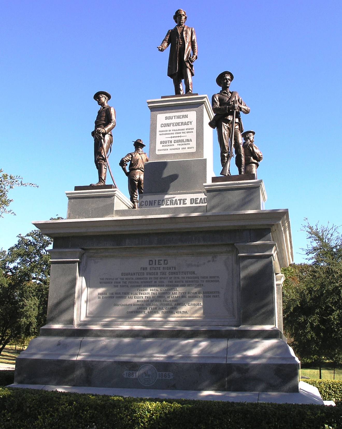If Democratic state lawmakers are successful, Confederate memorials like this one will soon be removed from the Capitol's grounds.