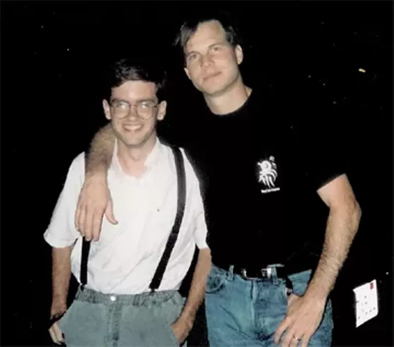 Image: A young Todd Camp, left, poses for a picture with actor and Fort Worth native Bill Paxton, marking the start of a friendship that lasted more than 30 years.
