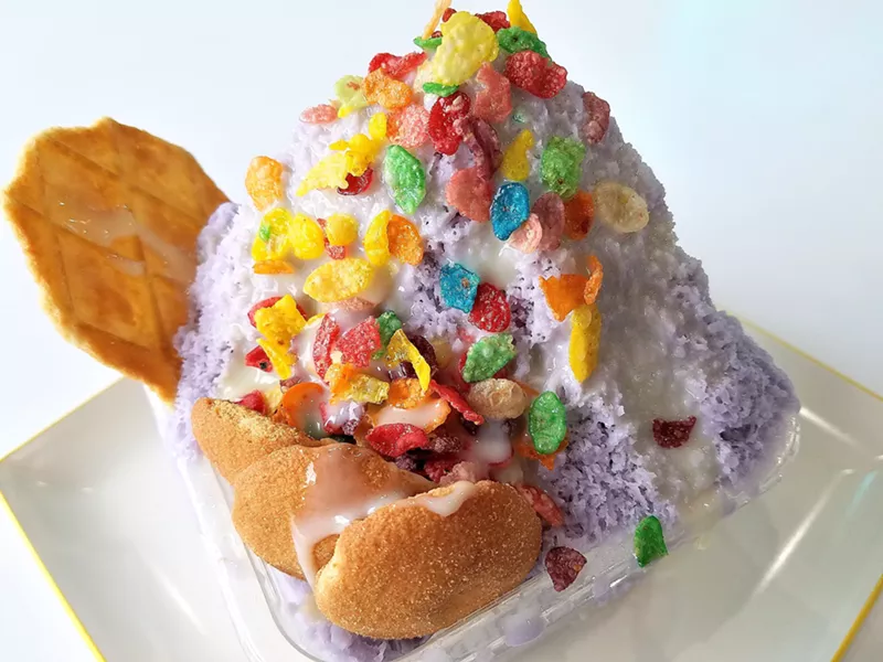 Image: Bingbox's taro snow cream is all about the dreamy snowflake texture.
