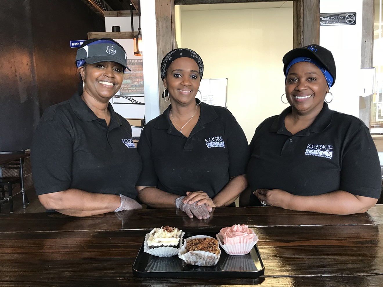 Sisters (from left) Darla McCuen, Shinita Briggs and Kim Haynes are the masterminds behind Oak Cliff bakery Kookie Haven.