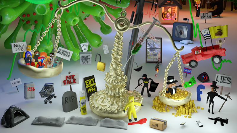 Image: BLACKBONE'S music video for "COLD REIGN" sums up 2020 in the trippiest, funniest and deepest way.