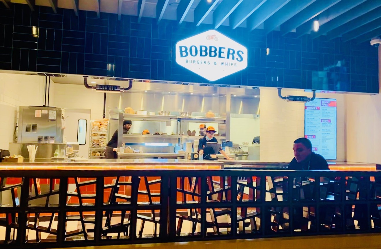 Bobbers Burgers and Whips is at the back of The Exchange, inside what could one day be a fantastic food court.