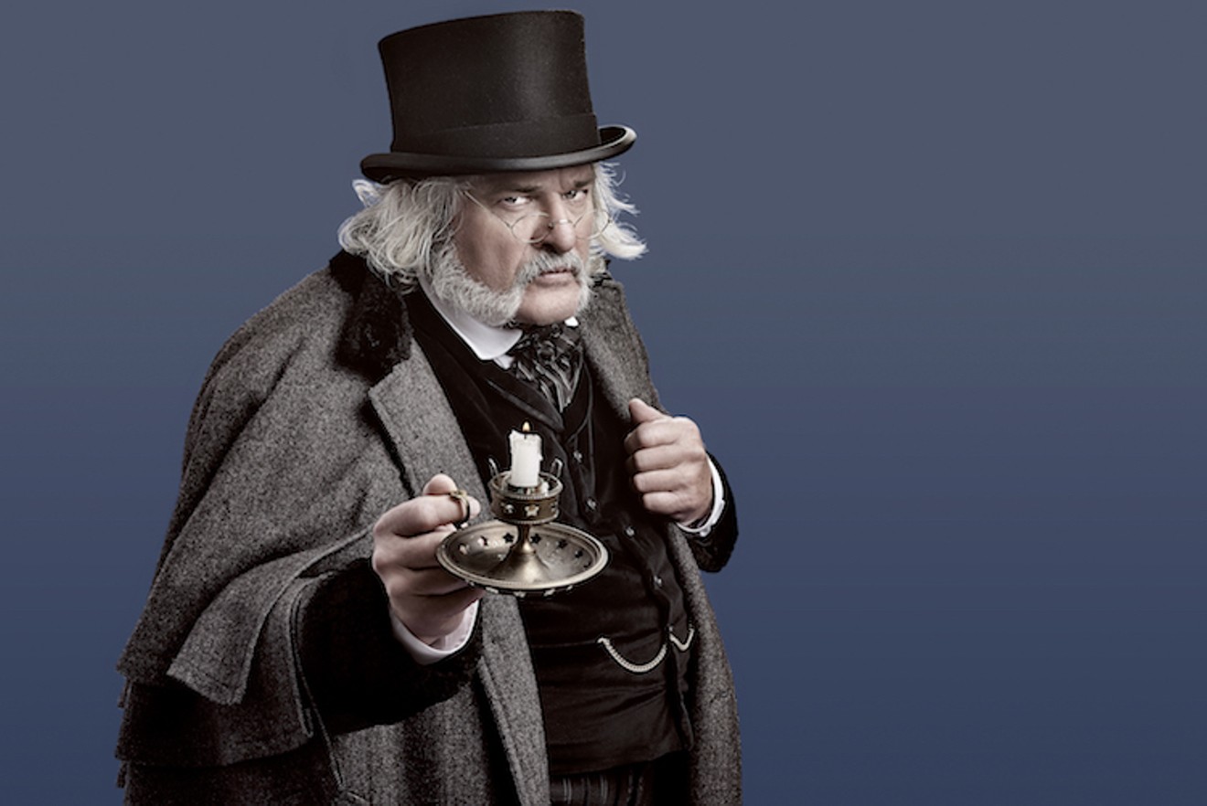 Actor Brad Leland takes on the role of Ebenezer Scrooge in the Dallas Theater Center's annual holiday production of Charles Dickens' A Christmas Carol.
