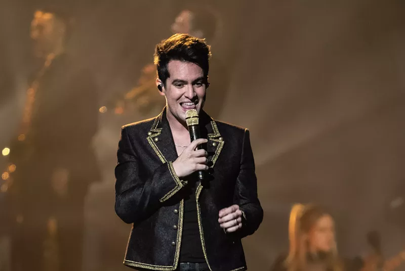 Image: Same Disco, different Panic. Brendon Urie was a one-man show on Sunday night at Dickies Arena.