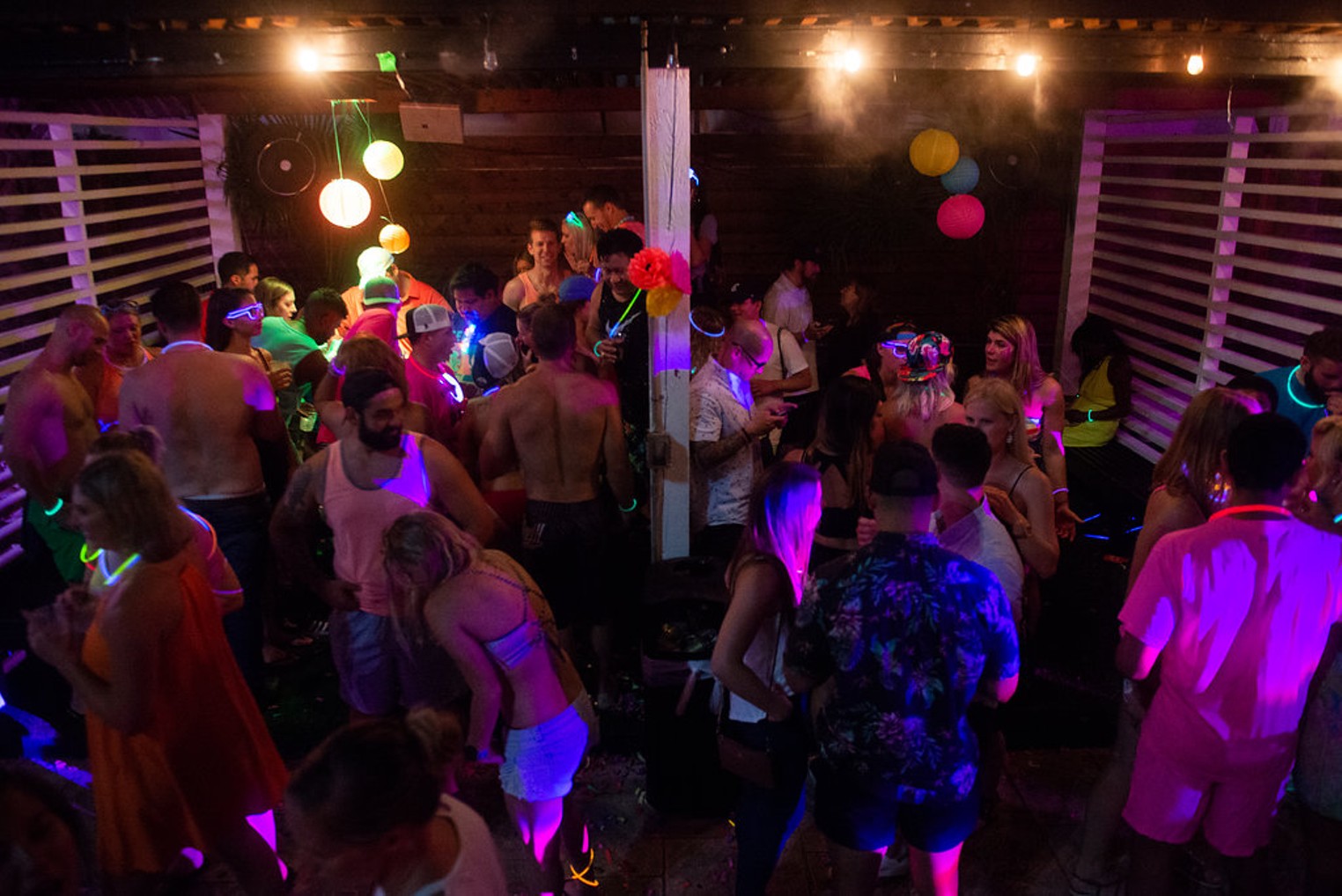 Scenes from the Noche de Neon Pool Party at Sisu - D Magazine