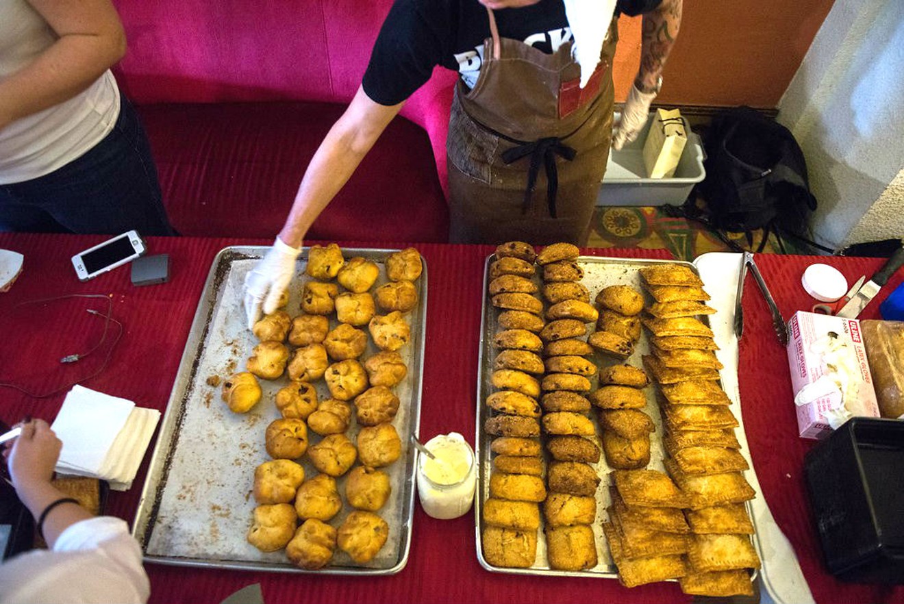 Dude, Sweet Chocolate owner Katherine Clapner's pastry pop-ups — like this one at the Texas Theatre last weekend — have become famous for over-the-top sweet and savory breakfast pastries.