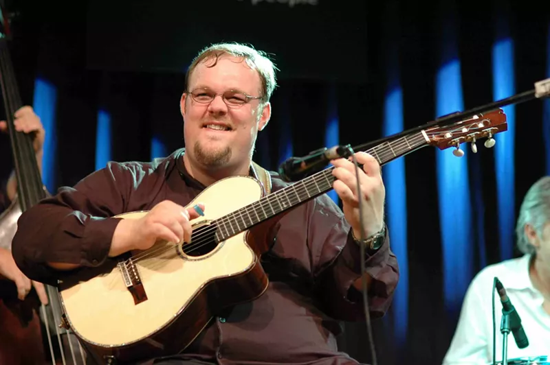 Image: Richard Smith performed at the best little listening room in Cleburne, Texas, on Saturday.