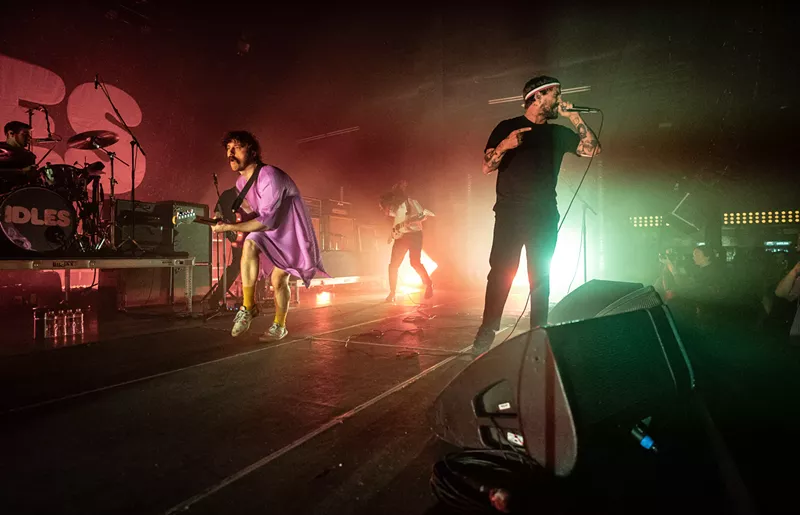 Image: Joe Talbot did more than just stomach IDLES Dallas performance last night.