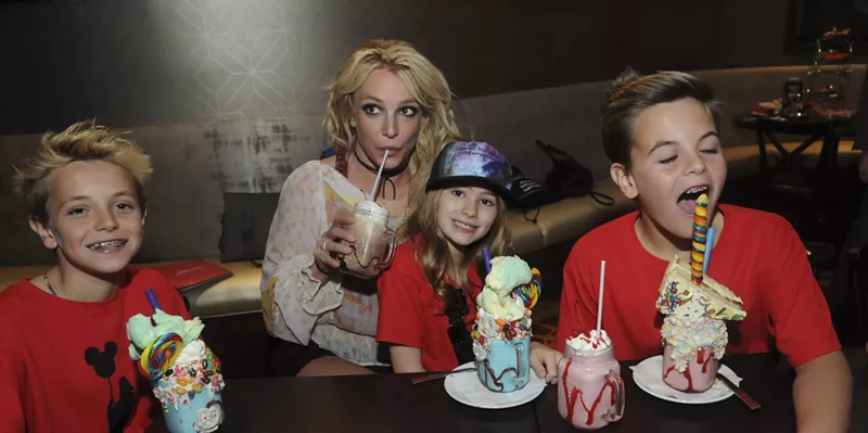 Image: Britney has two kids to raise: Preston and Jayden. Watch your own damn kids.