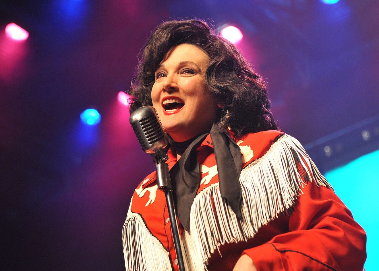 Julie Johnson plays Patsy Cline in the Brick Road Theatre production.