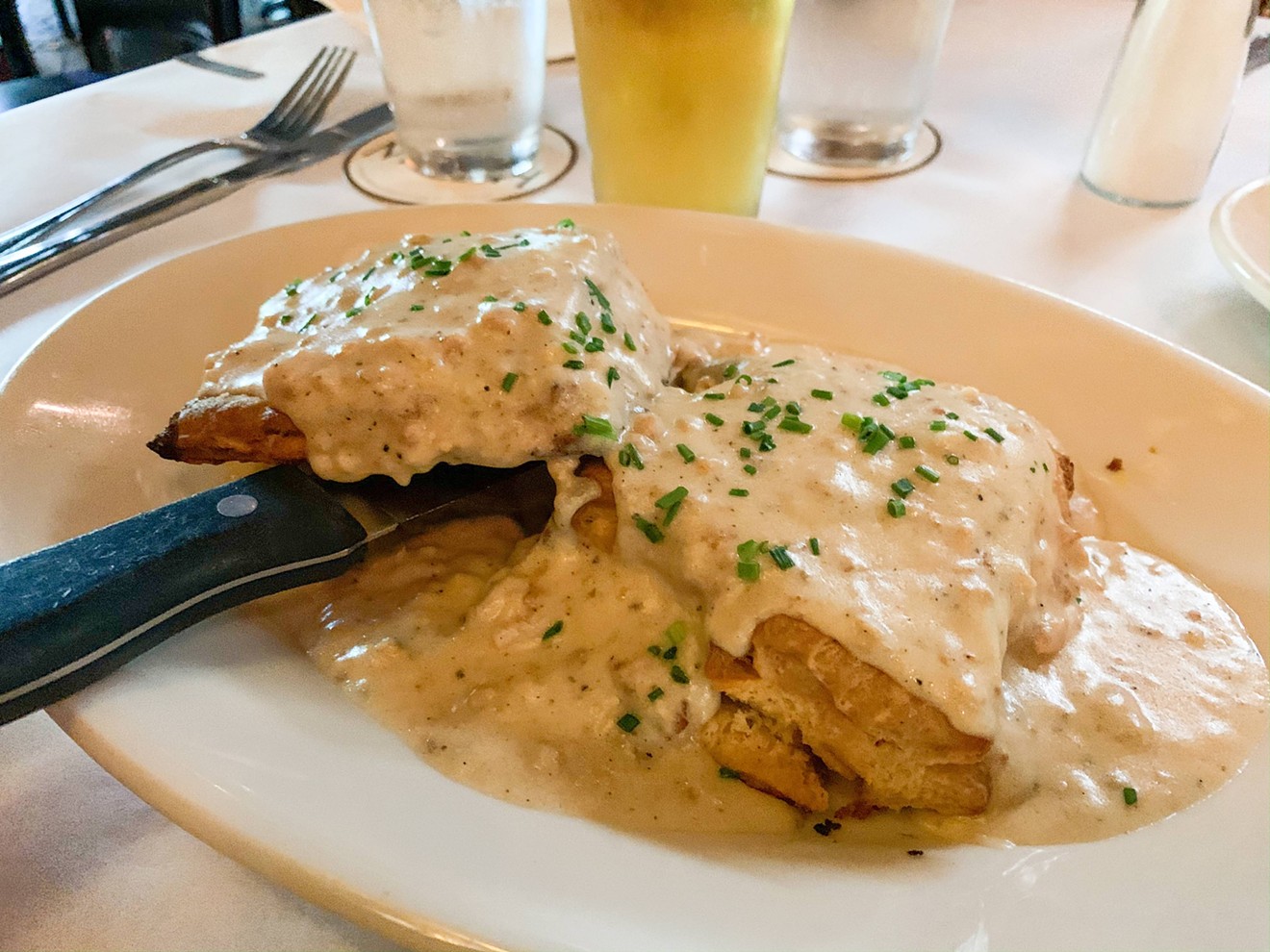 Biscuits and gravy at the Moth