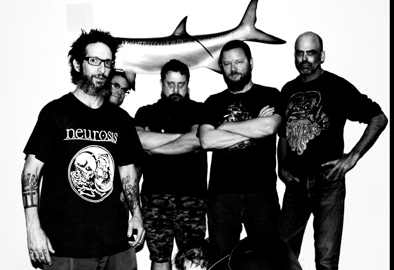 Brutal Juice reformed in 2012. Frontman Craig Welch is at far left and founder Gordon Gibson is second from right.