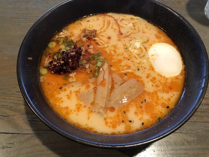 Wabi House’s spicy miso ramen — pricier than Maruchan, but you get what you pay for.
