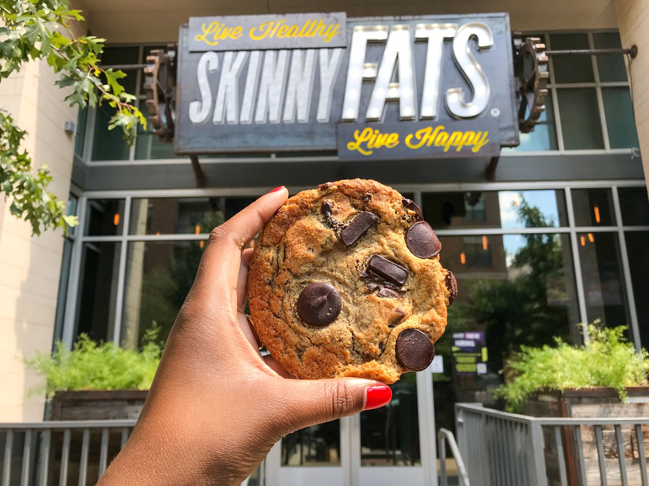 Whether you're going healthy or not, might as well end your meal at SkinnyFats with a cookie.