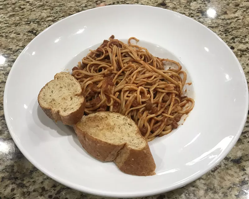 Image: This vegan spaghetti will set you back $10.