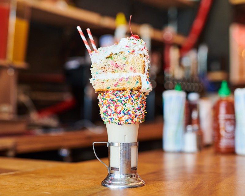 The Cakeshake at Black Tap, which is now open in Victory Park.