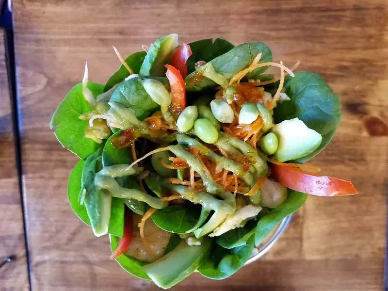 Image: The shrimp avocado crepe at T-swirl Crepe in Carrollton