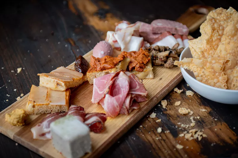 Image: Charcuterie boards at Petra and the Beast offer enough for four people to share.