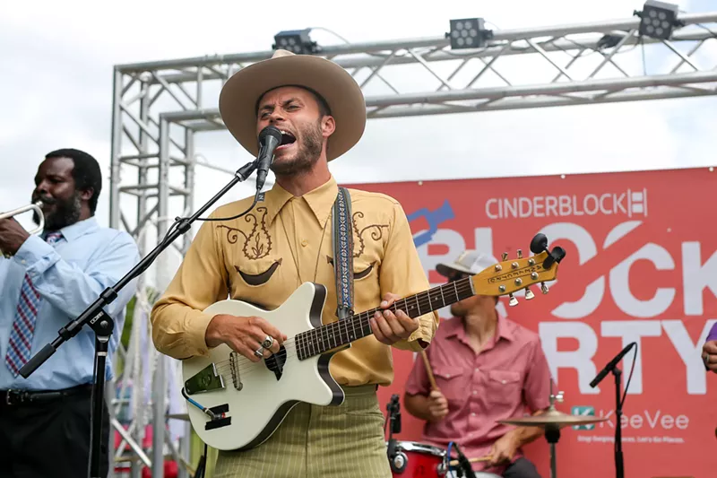 Image: Man performing on stage