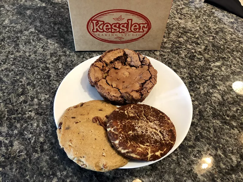 Image: Only three of the 30 flavors of cookies from Kessler Baking Studio.