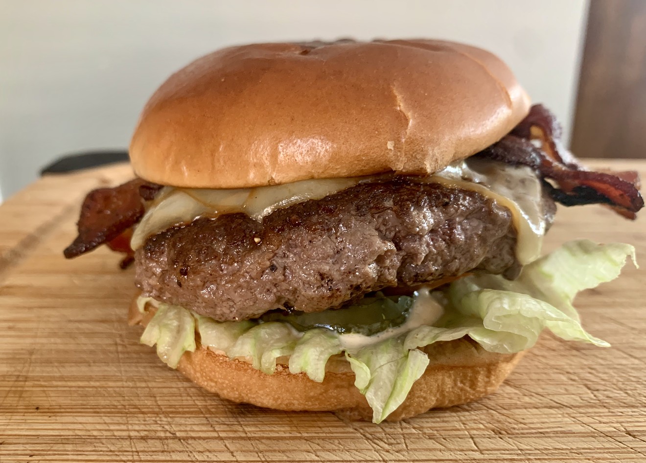 The Tate Farms cheeseburger for $16