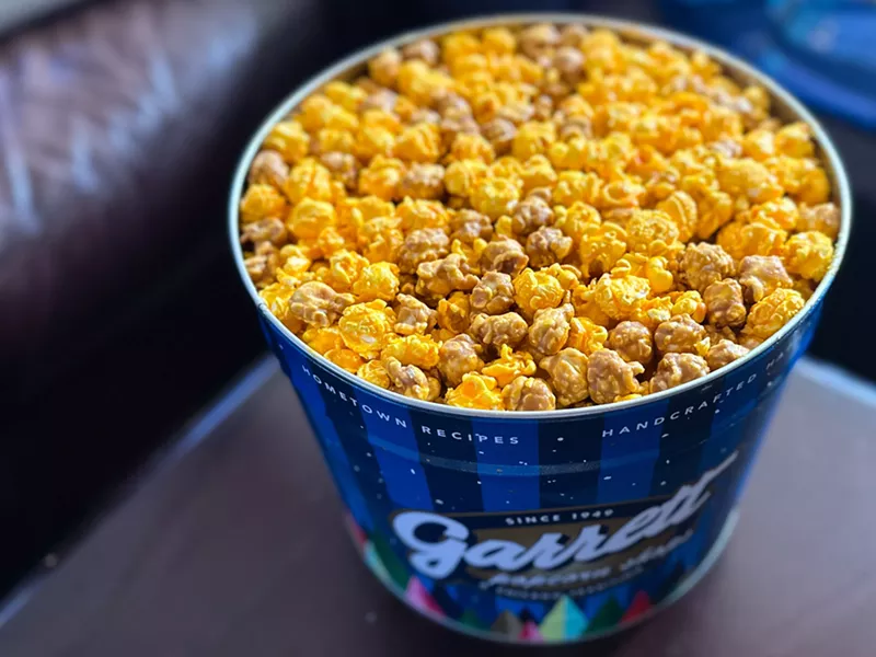 Image: What started it all: Garrett's mix of cheese and caramel popcorn.