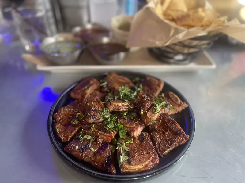 Image: An appetizer portion of tablitas.