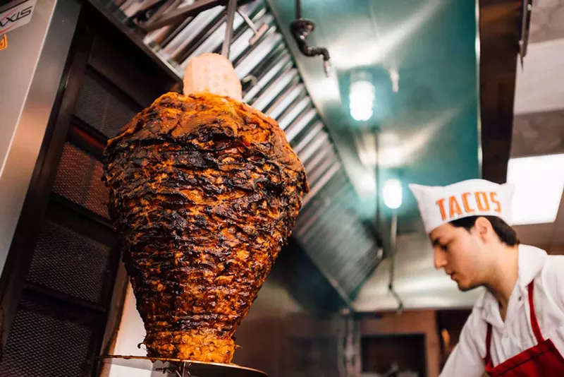 Image: Trompo al pastor at Chilangos.