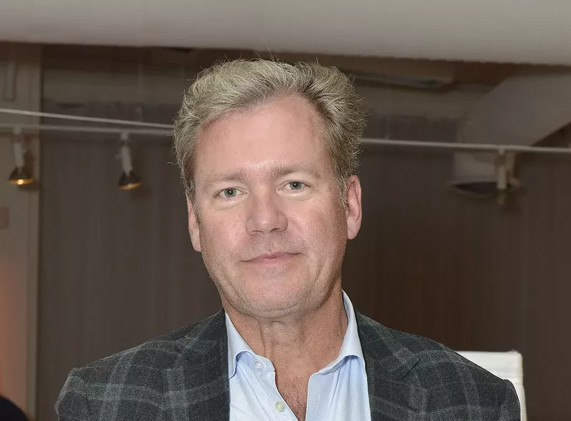 Image: Journalist Chris Hansen seen here taking a rare break from catching predators.