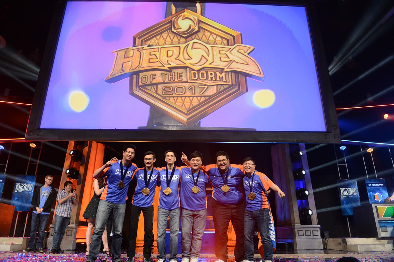 The University of Texas at Arlington's eSports team took home a big win at Blizzard's Heroes of the Dorm collegiate tournament in April in Las Vegas.