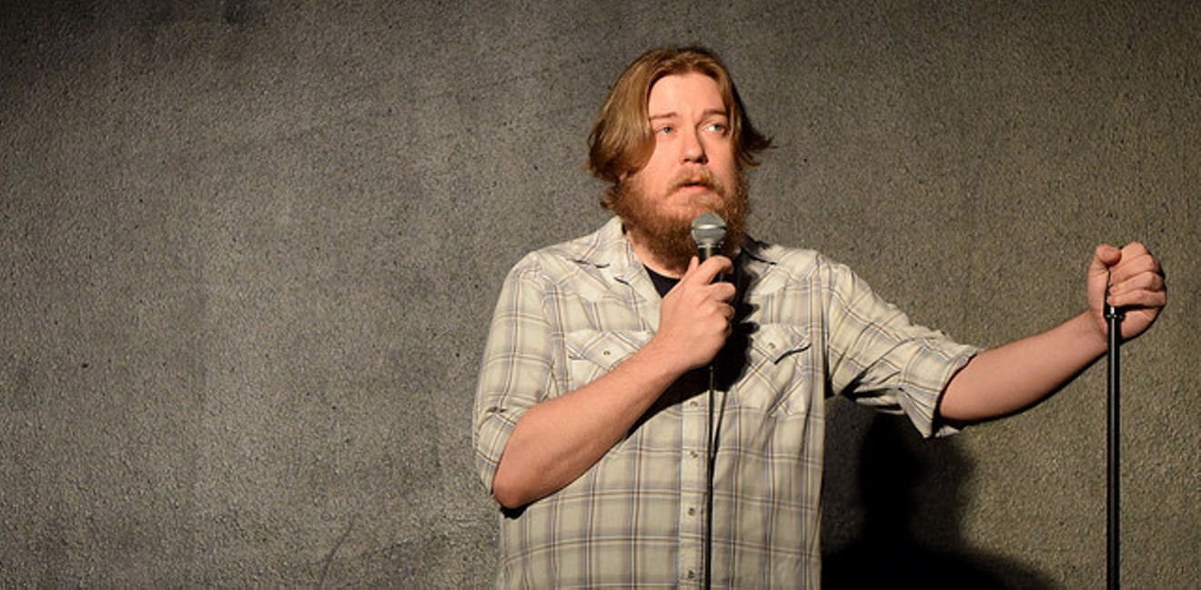 Comedian Clint Werth performs stand up at the Dallas Comedy House in Deep Ellum.