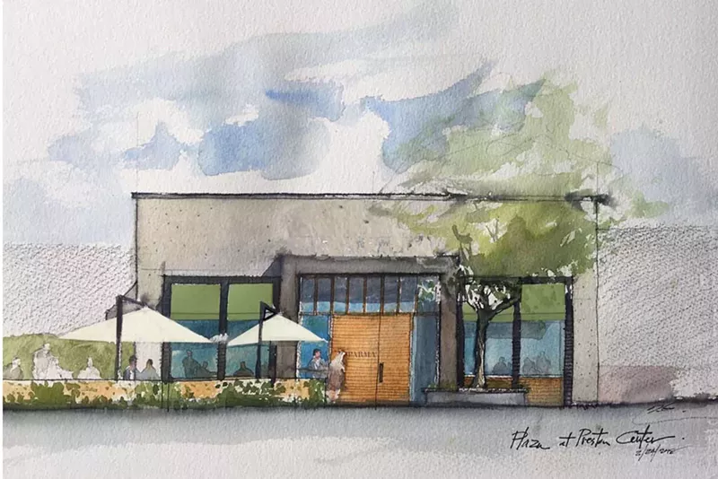 Image: A rendering that gives you an idea of how il Bracco will look when it opens this spring at the Plaza at Preston Center.