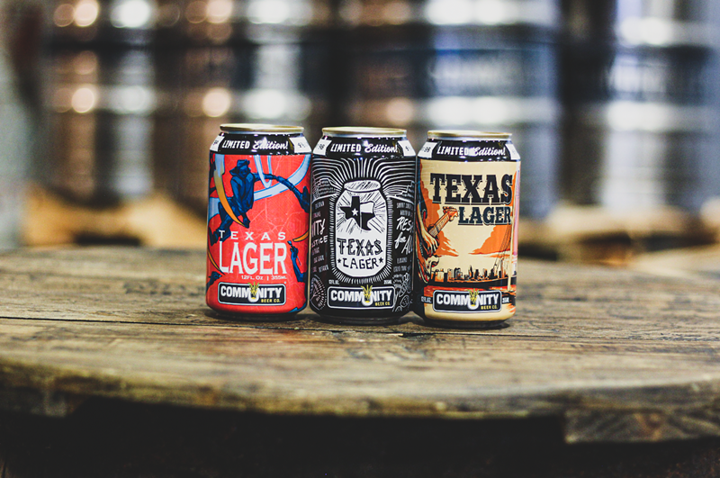 Image: Texas Lager Arts Edition beer cans