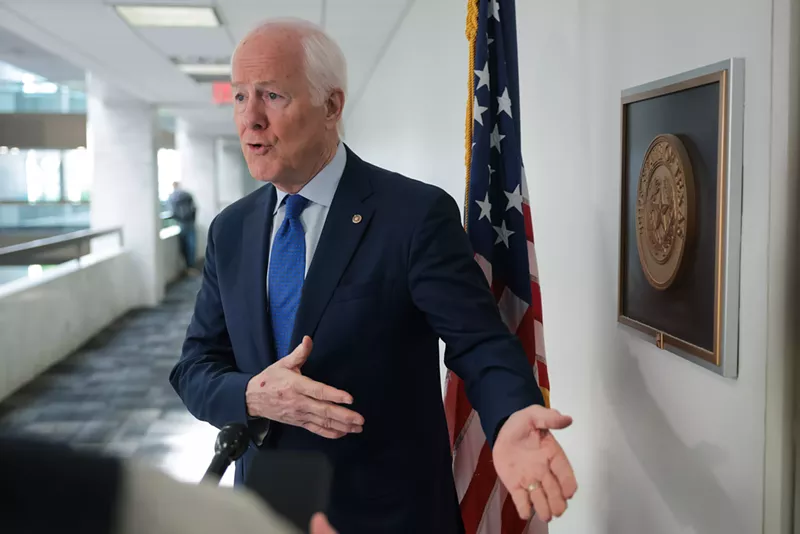 Image: When it comes to Ken Paxton, John Cornyn has got jokes.