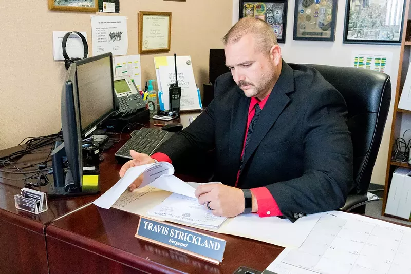 Image: Sgt. Travis Strickland of Lufkin is on the front line of law enforcement dealing with opioid abuse issues.