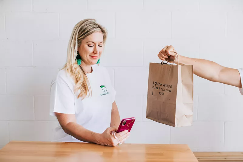 Image: Amy (pictured) and Nick Bonanno want to make food delivery more profitable for local restaurants.