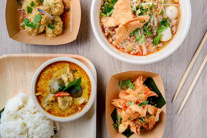 Image: A variety of dishes at Ka-Tip Thai Street Food