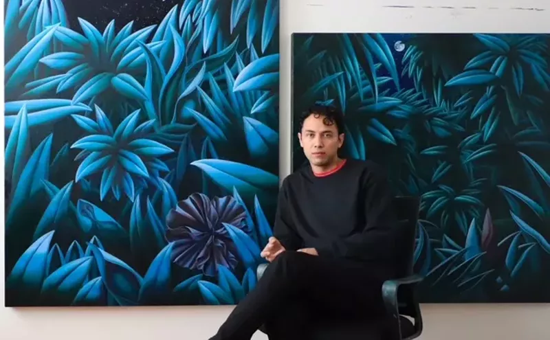 Image: Dallas Artist Anthony Padilla Brings Texas Vegetation and Color to New York Art Scene